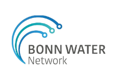 Logo des Bonn Water Network mit drei abstrakt dargestellten Wellen