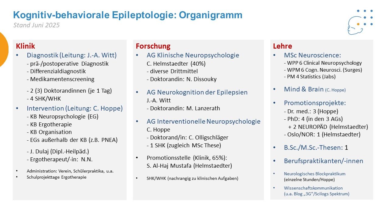 Organigramm Kognitiv Behaviorale Epileptologie