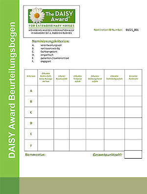 Beurteilungsbogen DAISY Award