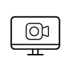 Bildschirm Kamera Video Icon Bildschirm Kamera Video Icon