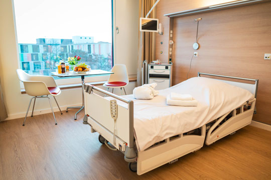 Patientenzimmer Wahlleistungsstation Herzzentrum