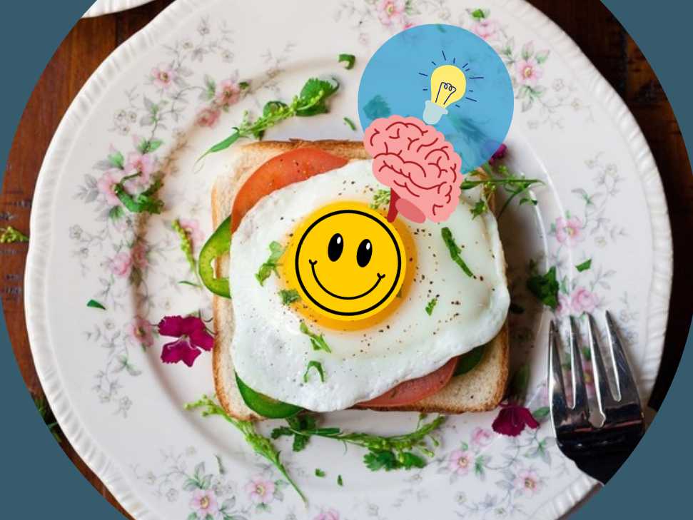 Frühstückstoast mit einem Smilie Frühstückstoast mit einem Smilie