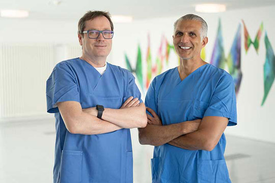 Prof. Andreas Mueller und Prof. Hemmen Sabir Prof. Andreas Mueller und Prof. Hemmen Sabir