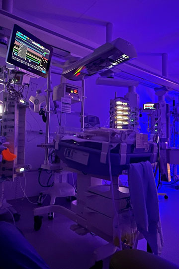 Patientenzimmer Hypothermie