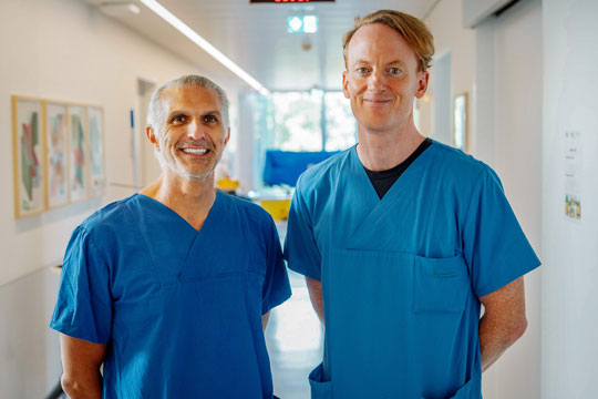 Prof. Sabir und Prof. Dresbach